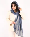 شال ابریشم میله ای گلوریا S00914