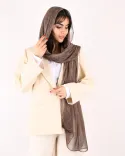 شال ابریشم میله ای گلوریا S00914 - 1
