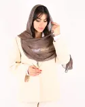 شال ابریشم میله ای گلوریا S00914 - 2