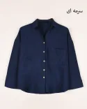 شومیز لینن باکسیG00409 - 10