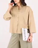 شومیز لینن باکسیG00409 - 1