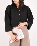 شومیز لینن باکسیG00409 - 6