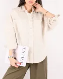 شومیز لینن اورجینالG00414
