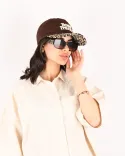 کلاه لبه دار پلنگی S00947 - 2