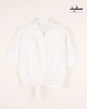 شومیز گره ای لیننG00406 - 10