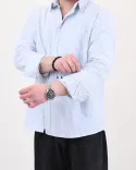 پیراهن مردانه راه راه  G00428 H&M - 1