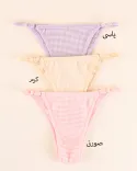 شورت کبریتی چهارخونه y00350 - 1