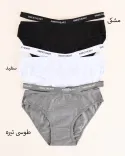شورت نخی کمرکش  Y00359 - 2