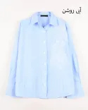 شومیز راه راه گلدوزی  G00395 - 3