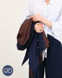 شومیز جلو گره لینن G00475 - 3