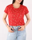 تیشرت کراپ طرحدار G00495