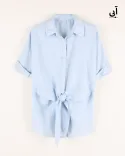 شومیز جلو گره ریبون G00500 - 4