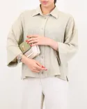 شومیز لینن آستین پاکتی G00514