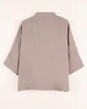 شومیز دکمه مخفی  G00519 - 13