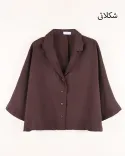 شومیز یقه انگلیسی کوپرا G00517 - 15
