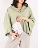 شومیز یقه انگلیسی کوپرا G00517 - 2