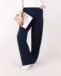 شلوار لینن پشت کش G00529 - 3