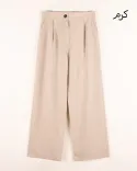 شلوار لینن پشت کش G00529 - 9