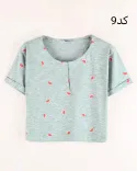 تیشرت کراپ G00518 - 17