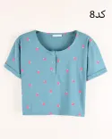 تیشرت کراپ G00518 - 18
