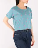تیشرت کراپ G00518 - 5