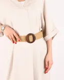 کمربند حصیری سگک چوبی 00189 - 2