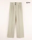 شلوار لینن راسته G00535 - 8