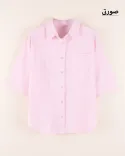 شومیز کتان تک جیب G00554 - 7