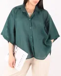 شومیز شیشه ای باکسی G00550 - 1