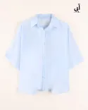 شومیز شیشه ای باکسی G00550 - 23