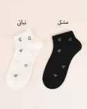 جوراب طرح قلبی Y00447 - 2
