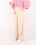 شلوار لینن بگ G00569 - 4