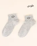 جوراب طرح لبخند Y00443 - 1
