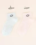 جوراب طرح لبخند Y00443 - 2