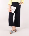 شلوار لینن واید G00565 - 11