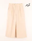 شلوار لینن واید G00565 - 21