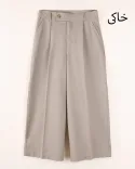 شلوار لینن واید G00565 - 22