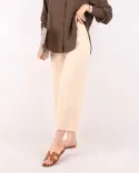 شلوار لینن واید G00565 - 8