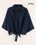 شومیز شیشه ای جلو گره G00586 - 7