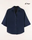 شومیز شیشه ای باکسی G00584 - 8