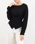 شومیز جلو ضربدری W00142 - 6