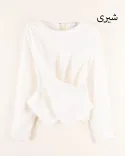 شومیز جلو ضربدری W00142 - 7