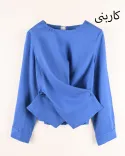 شومیز جلو ضربدری W00142 - 9