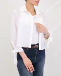 شومیز کراپ راه راه W00144 - 2