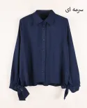 شومیز بغل گره W00148 - 11