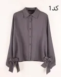 شومیز بغل گره W00148 - 8