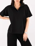 تیشرت یقه شکاری W00180 - 2