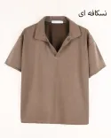 تیشرت یقه شکاری W00180 - 6