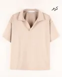 تیشرت یقه شکاری W00180 - 7