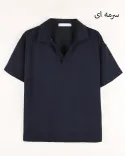 تیشرت یقه شکاری W00180 - 9